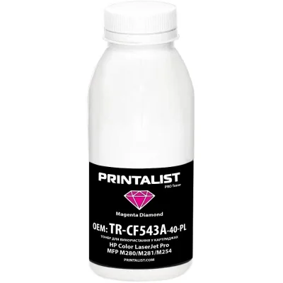 Тонер HP CLJ Pro MFP M280/M281/M254, 40г Magenta Printalist (TR-CF543A-40-PL)