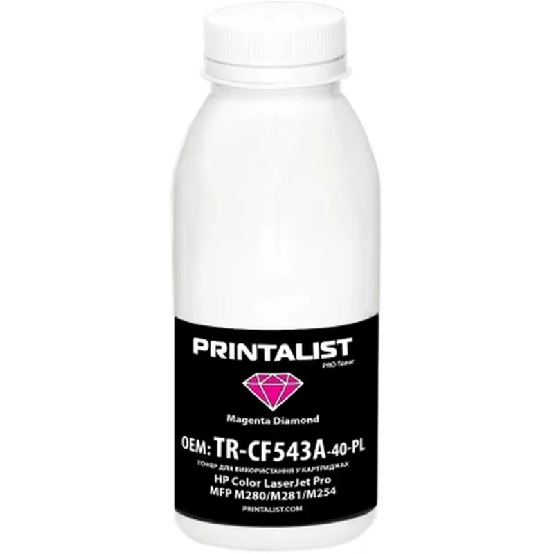 Тонер HP CLJ Pro MFP M280/M281/M254, 40г Magenta Printalist (TR-CF543A-40-PL)