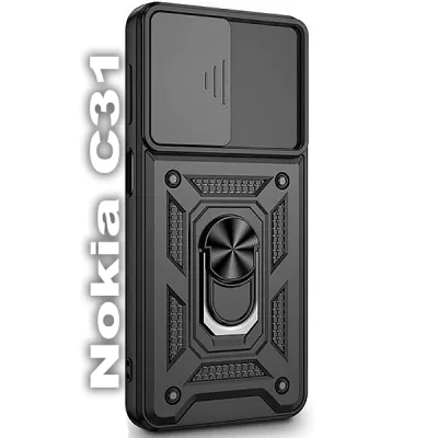 Чохол до мобільного телефона BeCover Military Nokia C31 Black (709986)