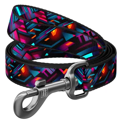 Повідець для собак WAUDOG Nylon "Нескінченні світи" M Ш 20 мм Д 300 см (761-4058)