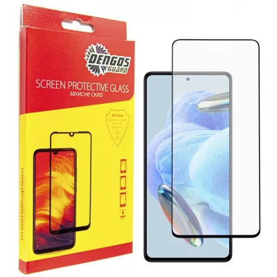 Скло захисне Dengos Full Glue Xiaomi Redmi Note 12 Pro 5G/12 Pro+ 5G (black) (TGFG-294)
