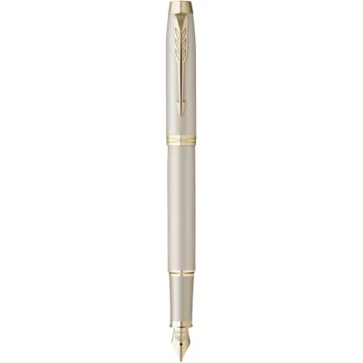 Ручка пір'яна Parker IM 17 Professionals Monochrome Champagne  FP F (28 211)