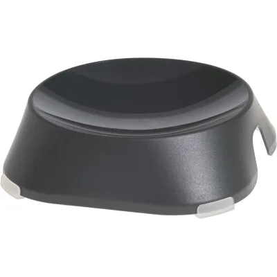 Посуд для котів Fiboo Flat Bowl миска без антиковзких накладок темно-сіра (FIB0134)