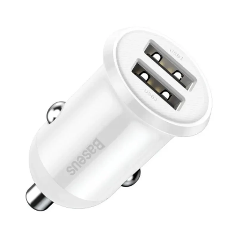 Зарядний пристрій Baseus 2xUSB 24W Grain Pro (CCALLP-02)