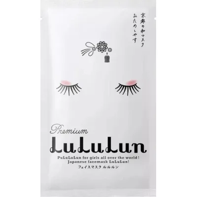 Маска для обличчя Lululun Premium Face Mask Kyoto Maiko Зволожуюча З екстрактом саке та бін-цукє 1 шт (4582305063387)