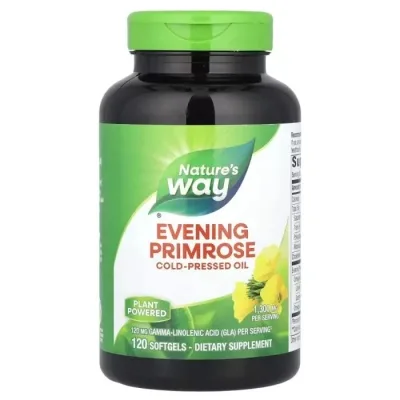 Вітамін Nature's Way Примула вечірня, 1300 мг, Evening Primrose, 120 гелевих капсул (NWY-15419)