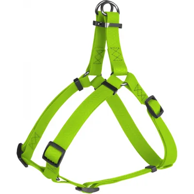 Шлея для собак WAUDOG Waterproof металічна пряжка-фастекс Ш 15 мм Д 40-55 см салатова (27645)
