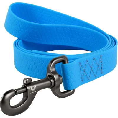 Повідець для собак WAUDOG Waterproof S Ш 15 мм Д 305 см блакитний (27382)
