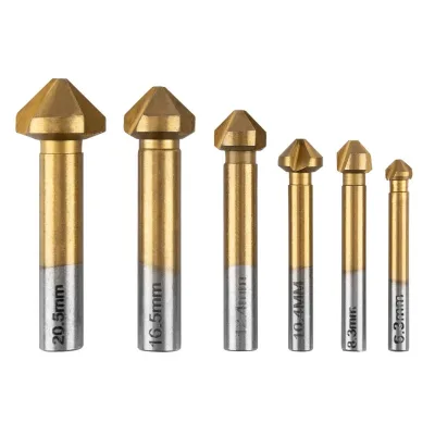 Набір свердл Graphite конічні, для фрезування, TiN, 6.3–20.5мм, кейс, 6шт (54T427)
