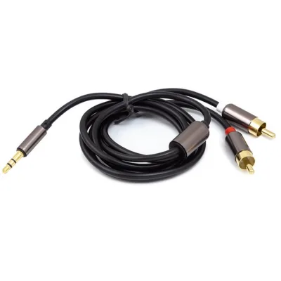 Кабель мультимедійний 3.5mm M to 2xRCA 1.0m PowerPlant (CA912834)