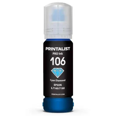 Чорнило Printalist Epson 106 L7160/7180 70г Cyan (PL106C)