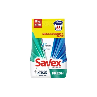 Пральний порошок Savex Premium Fresh 10 кг (3800024050411)