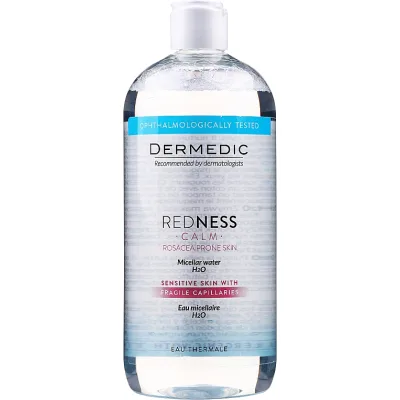 Міцелярна вода Dermedic Redness Calm Для чутливої шкіри H2O 500 мл (5901643176389)