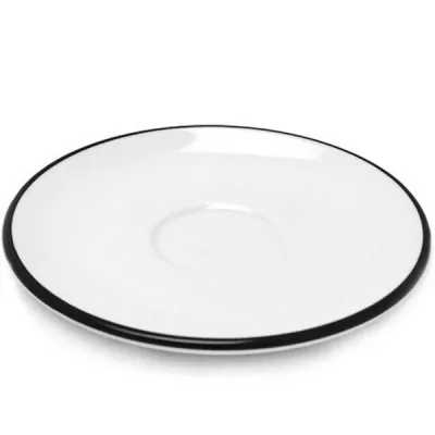 Блюдце Ancap серія Verona Colored Rims 16,7 см Black для серій "Verona", "Torino" (37572)
