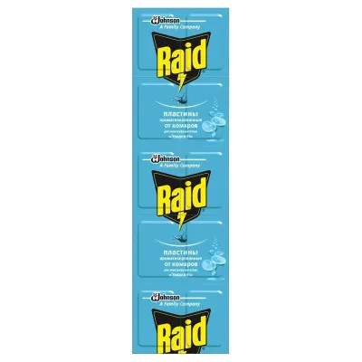 Пластини для фумігатора Raid Евкаліпт 10 шт. (4823002005639)