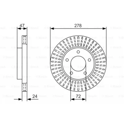 Гальмівний диск Bosch 0 986 479 A52 (упаковка 2 шт)