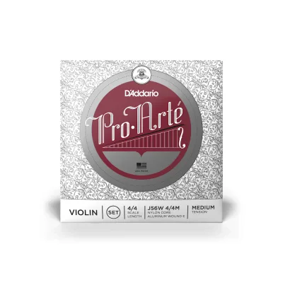Струни для скрипки D'Addario Pro-Arte Violin String Set With Wound E 4/4 Scale Medium Tension (J56W 4/4M)