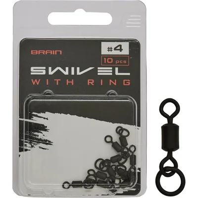 Вертлюг Brain Swivel With Ring No.4 (10 шт/уп) SGCA-8013-4 (1858.24.78)