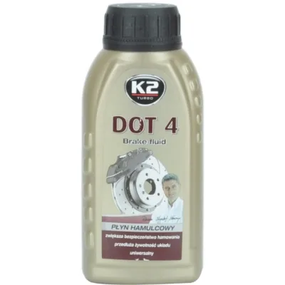 Гальмівна рідина K2 Turbo Brake Fluid DOT 4 0,25 л (T124)