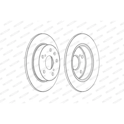 Гальмівний диск FERODO DDF2493C