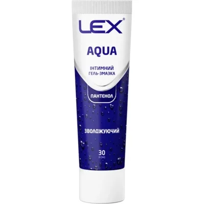 Інтимний гель-змазка Lex Condoms Aqua Зволожуючий 30 мл (7640341151899)