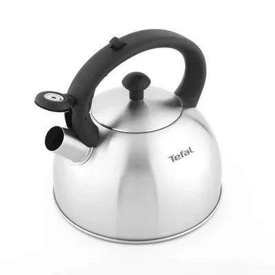Чайник Tefal Duetto+ зі свистком 2.5 л чорний/сталевий (N4210310)
