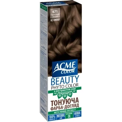 Фарба для волосся Acme Color Beauty Phyto 671 - Горіховий (4823115501929)