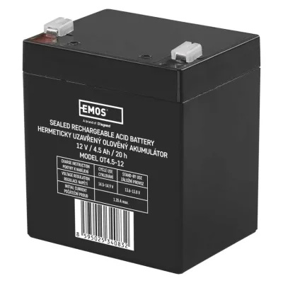 Батарея до ДБЖ EMOS B9653 AGM 12V 4.5Ah fast 4,7mm (B9653)