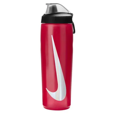 Пляшка для води Nike Refuel Bottle Locking Lid 24 OZ червоний, чорний, сріблястий 709 мл N.100.7668.640.24 (887791745484)