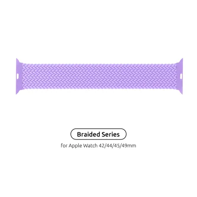Ремінець до смарт-годинника Armorstandart Braided Solo Loop для Apple Watch 49/46/45/44/42 (Series 1-3) Lavender Grey Size 8 (160 mm) (ARM64911)