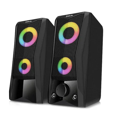 Акустична система REAL-EL S-107 USB Black (EL121100017)