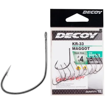 Гачок Decoy KR-33 Maggot 8 (14 шт/уп) (1562.05.42)