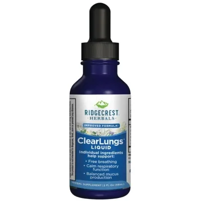 Вітамінно-мінеральний комплекс Ridgecrest Herbals Здоров'я легенів, смак апельсину, ClearLungs Liquid, RidgeCrest Herbals, 5 (RCH553)