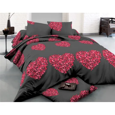 Постільна білизна MirSon Сатин 22-1290-1 Heart of flowers 2х143х210 (2200004110226)