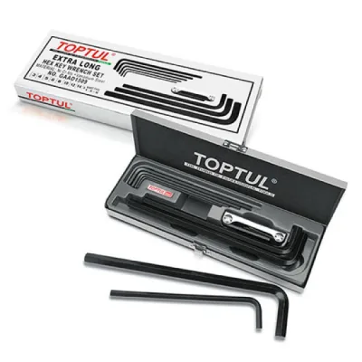 Ключ Toptul шестигранний Г-подібний супердовгих 1.5-14мм 9шт. (GAAD1509)