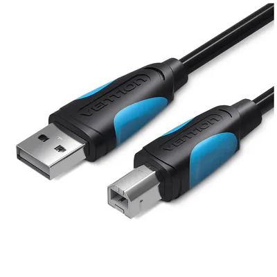 Кабель для принтера USB 2.0 AM/BM 2.0m black Vention (VAS-A16-B200)
