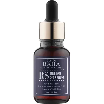 Сироватка для обличчя Cos De BAHA Retinol 2.5% Serum Омолоджувальна 60 мл (8809240318454)