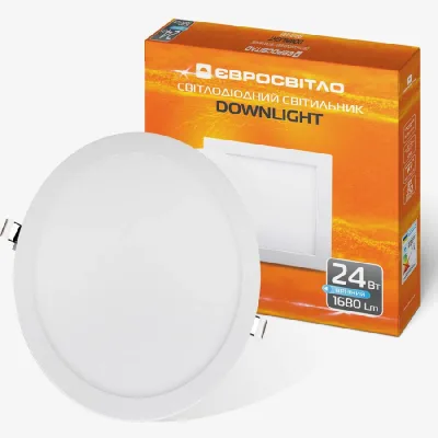Світильник точковий Євросвітло LED-R-300-24 6400К