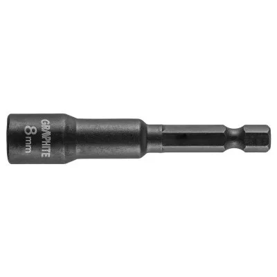 Торцева головка Graphite ударна з магнітом, 8 мм, сталь S2 (56H551)