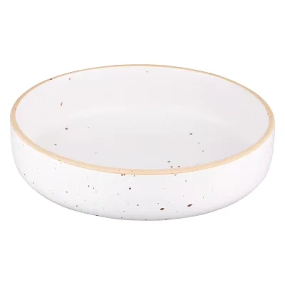 Тарілка ARDESTO Midori, 680мл, 18.5см, кераміка, білий (AR0118MW)