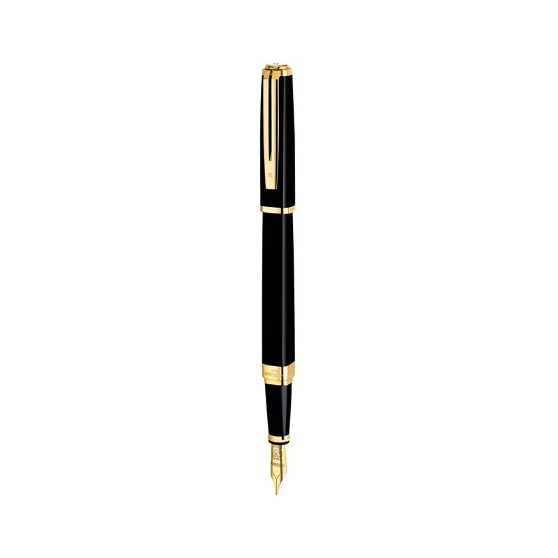 Ручка пір'яна Waterman EXCEPTION Slim Black GT FP F (11 028)