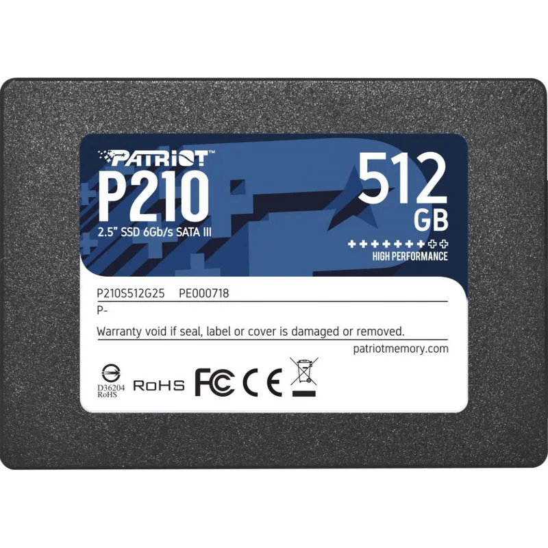 Накопичувач SSD 2.5 "512GB Patriot (P210S512G25)