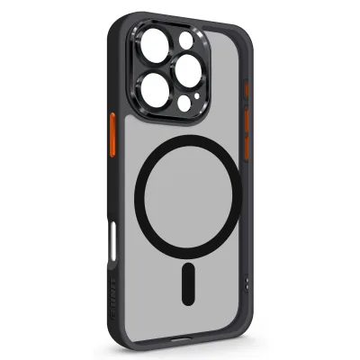 Чохол до мобільного телефона Armorstandart Unit MagSafe SE Apple iPhone 16 Pro Black Orange (ARM81147)