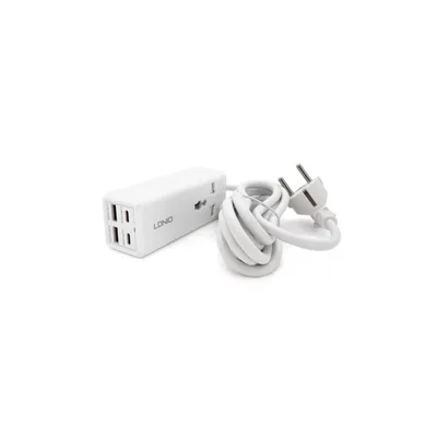 Мережевий фільтр живлення LDNIO SС1418, 1 роз, 2 USB, 2 Type-C, 2м, White (SС1418)