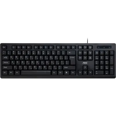 Клавіатура AOC KB100B USB UA Black (KB100B/97)