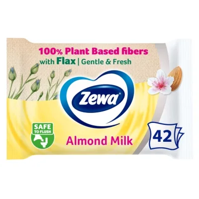 Туалетний папір Zewa Almond Milk 42 шт (7322540796179)