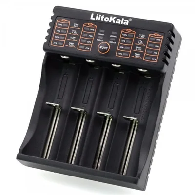 Зарядний пристрій для акумуляторів Liitokala 4 Slots, LCD дисплей, Li-ion/Ni-MH/Ni-Cd/AA/ААA/AAAA/С (lii-402)