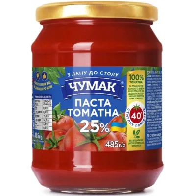 Соус Чумак Томатна паста 25% 485 г с/б (4823096008189)