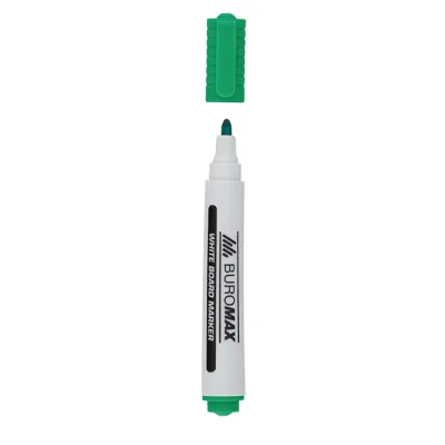 Маркер Buromax для магнітних дошок, зелений, 2-4 мм, спиртова основа (BM.8800-04)