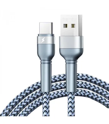 Кабель Remax Jany Series USB to Type-C Silver (RC-124A)